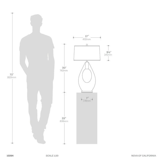Pearson Table Lamp - Ebony Wood, Weathered Brass, White Cotton-Linen Shade For Sale - Image 9 of 12