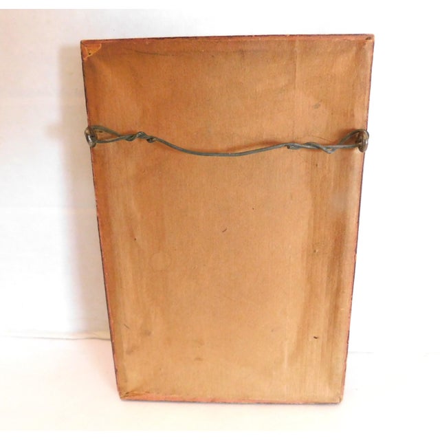 The School of Paris Souvenir De France Silk Embroidered Framed Postcard, Ww1 For Sale - Image 3 of 9