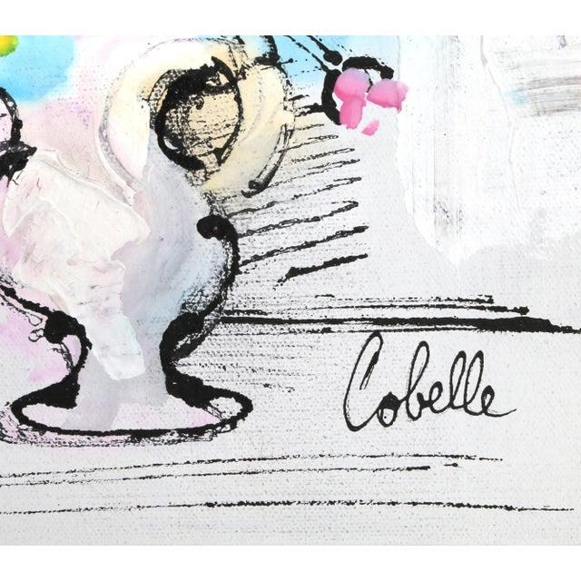 Vase with Flowers (Blue and Yellow) Charles Cobelle French (1902–1994) Date: circa 1960 Acrylic on Canvas, signed l.r....