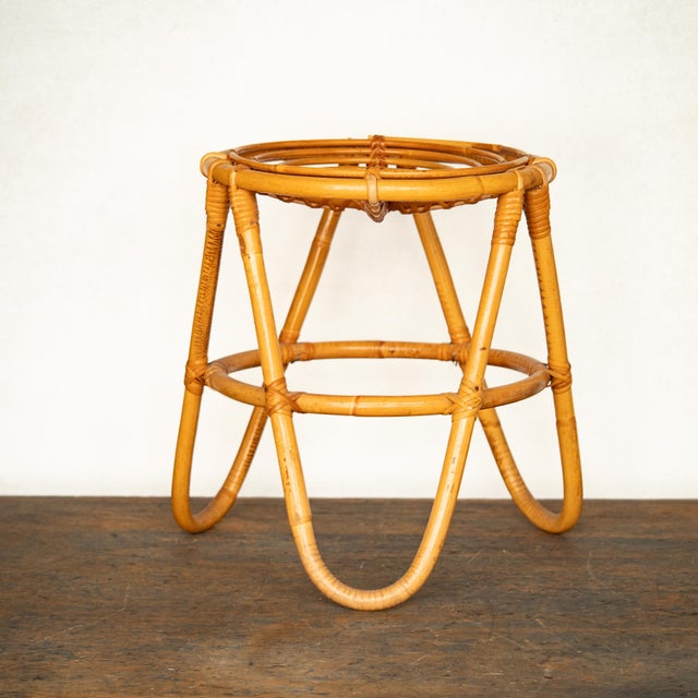 Italian Bamboo Stool, 1950s For Sale - Image 13 of 13