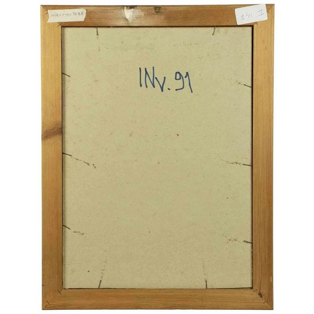 Signal 1 is a contemporary artwork realized by Leo Guida in 1970s Mixed colored ink and watercolor on paper. Hand signed,...