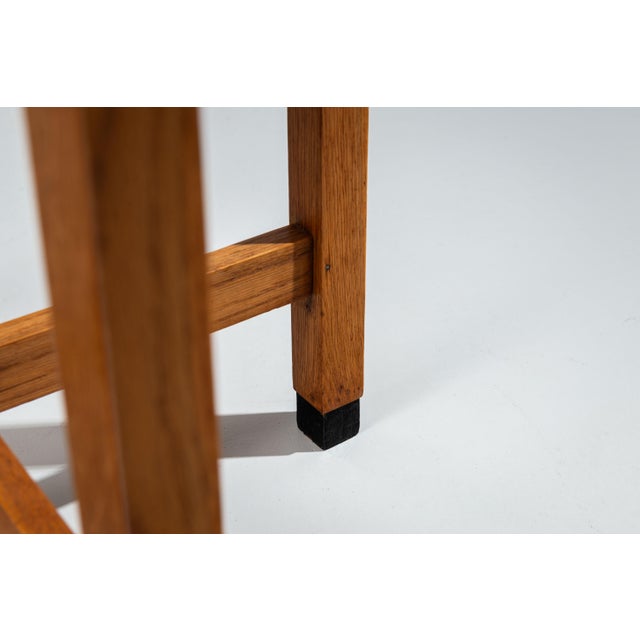 Art Deco Amsterdam School Round Side Table, 1930s For Sale - Image 9 of 11