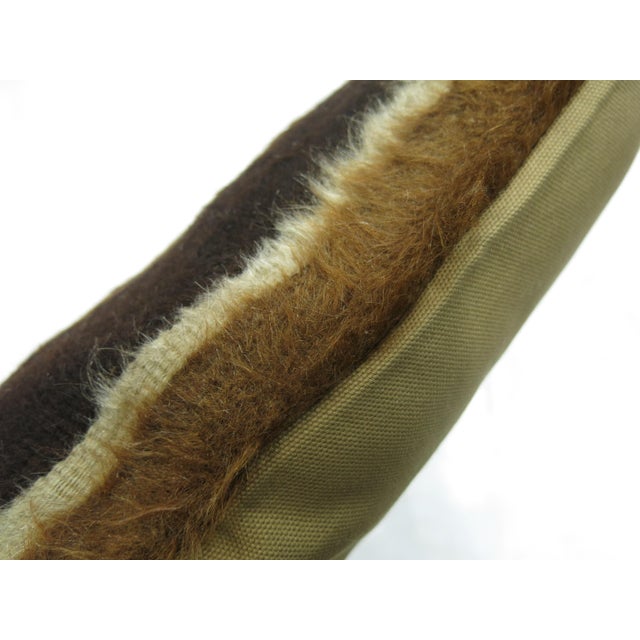 Turkish Mohair Rug Pillow For Sale - Image 4 of 6