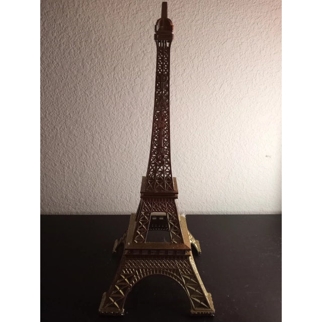 Metal Bronze Metal Filigree Eiffel Tower 3D Model For Sale - Image 7 of 7