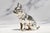 This charming vintage English sterling silver miniature sculpture beautifully captures the unmistakable character of a...