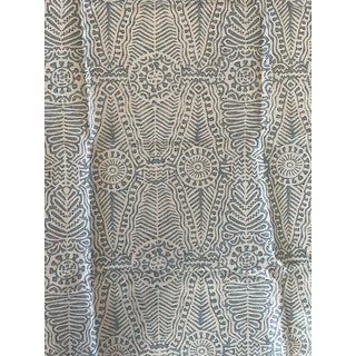 Drayton Print Aegean Fabric Remnant For Sale