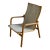 Vintage Swedish Bentwood Lounge Chair Woven Sling Seat Mid Century Modern 1970s For Sale