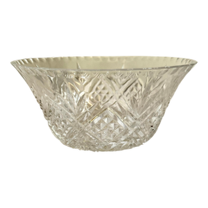 Vintage Essex by Crystal Clear Hand Cut Presentation Bowl