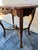 Late 19th Century Antique Carved Walnut Accent Table / Side End Table. Featuring Wavy, Marquetry Inlaid Top and Cabroile Legs For Sale - Image 5 of 9