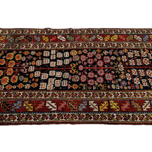Antique Kurd Handmade Allover Pattern Wool Runner For Sale In New York - Image 6 of 10