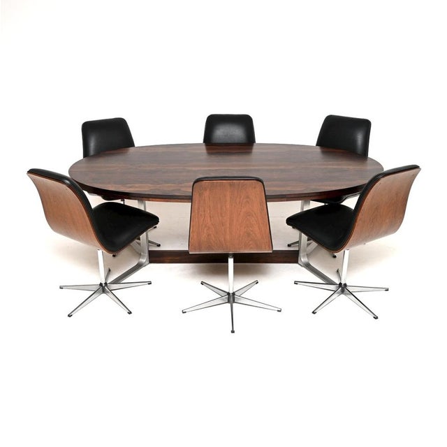 Vintage Dining Table and Chairs attributed to Robert Heritage for Archie Shine, 1960, Set of 7 For Sale - Image 16 of 16