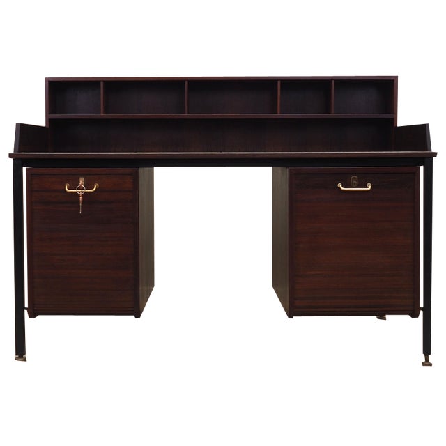 Danish Oak Desk, 1970s For Sale