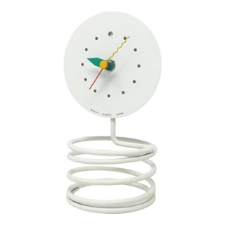 1980s Wakita Spring Table Clock For Sale