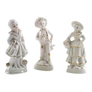 Neapolitan Porcelain Characters from Capodimonte, 1920s, Set of 3 For Sale