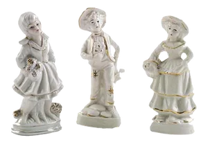 Neapolitan Porcelain Characters from Capodimonte, 1920s, Set of 3