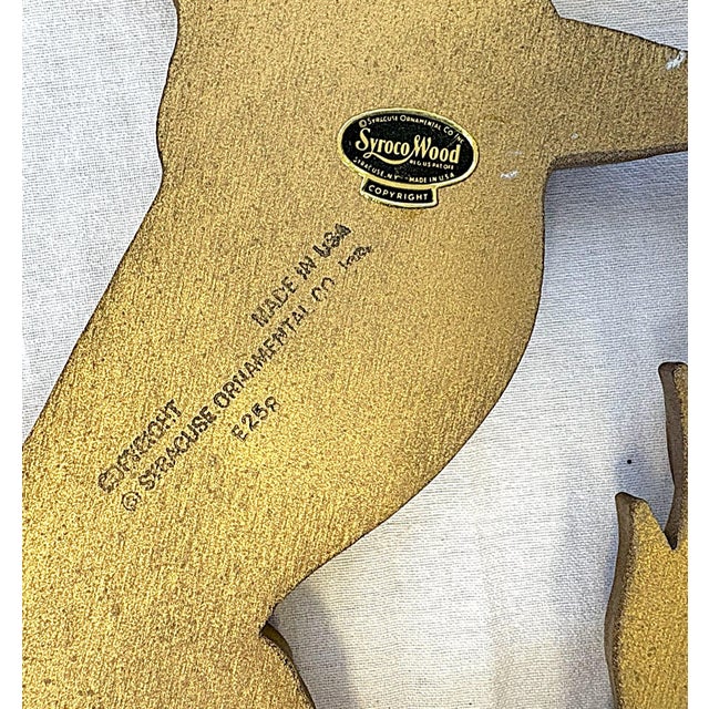 Vintage MCM Syroco Wood Rodeo Horses- A Pair For Sale - Image 11 of 12