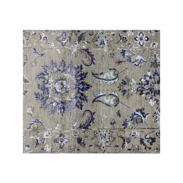 1990s 1990s Handwoven Indian Agra Area Rug 10x14 For Sale - Image 5 of 10