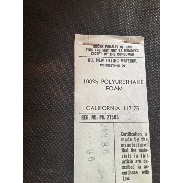 Almond Vintage Mid Century Modern Chrome Bench by Trimark For Sale - Image 8 of 8