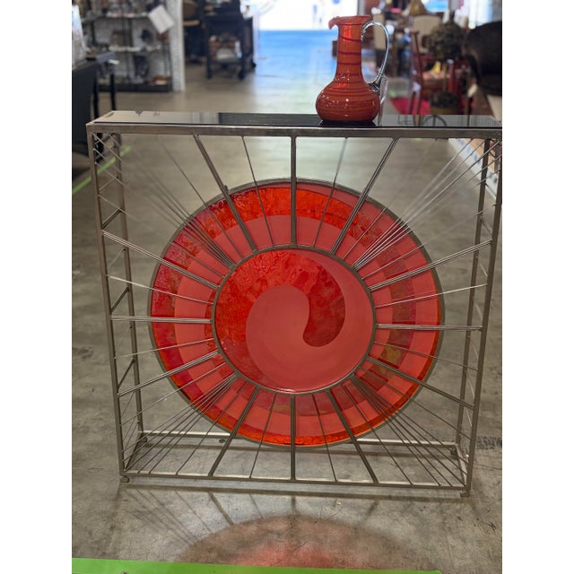 Mid-Century Modern Modern Murano Glass Console Table For Sale - Image 3 of 9