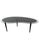 Black 1980s Black and Clear Glass Kidney Coffee Table Postmodern Vintage Boomerang For Sale - Image 8 of 8