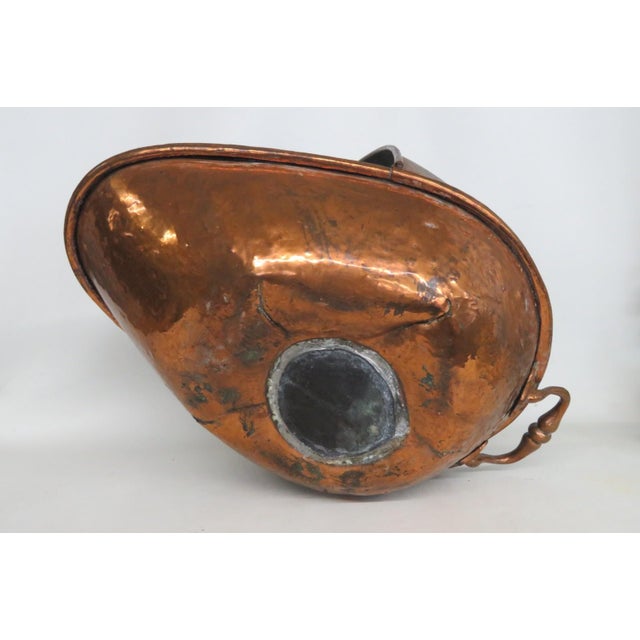 Fireside Copper Helmet Coal Bucket Flared Scuttle With Carrying Handles 5126b For Sale - Image 12 of 17