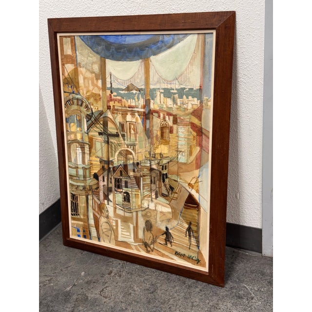 Robert McClay “Bay View #1” Original Artwork, Framed For Sale - Image 11 of 12