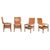 Wood Chelsea Chairs by Vittorio Introini for Saporiti, 1966, Set of 4 For Sale - Image 7 of 7