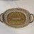 Vintage Castilian Imports Woven Brass Tabletop Baskets - Set of 2 For Sale In Mobile - Image 6 of 11