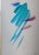 Vintage 1990s Abstract Brushstroke Painting Titled "Colors" Pencil Signed and Dated For Sale - Image 4 of 10