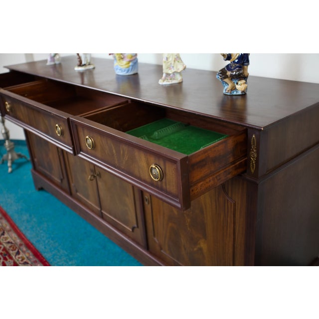 2000 - 2009 English Mahogany Chest of 3 Drawers For Sale - Image 5 of 8