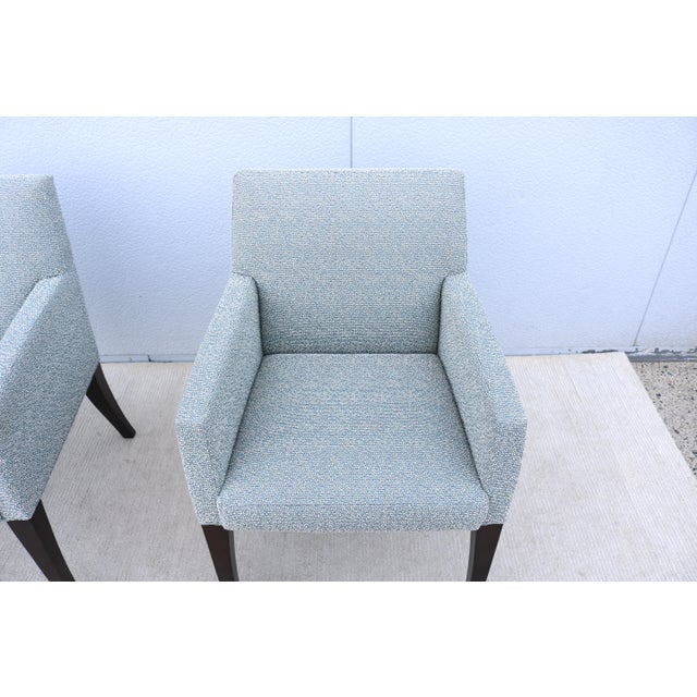 Contemporary Modern Sedona Guest Armchairs by Bernhardt Design - A Pair For Sale - Image 9 of 12