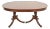 Baker Furniture Style Regency Mahogany Double Pedestal Extension Dining Table, Newly Refinished For Sale