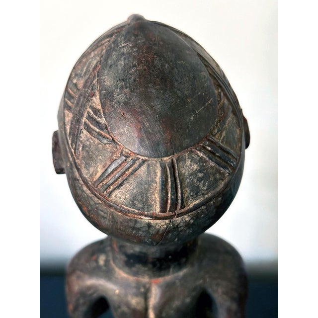 Lwalwa Mother Figure Holding Baby DR Congo Africa with Provenance For Sale - Image 12 of 18