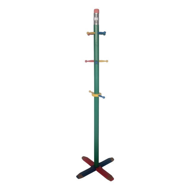 Pencil Coat Rack in the style of Pierre Sala, 1980s For Sale