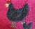Mexican Vintage Hooked Wool Wall Hanging of a Rooster For Sale - Image 3 of 7