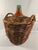 Antique French Demijohn Wine Bottle Wicker Basket, C. 1900 For Sale - Image 4 of 12