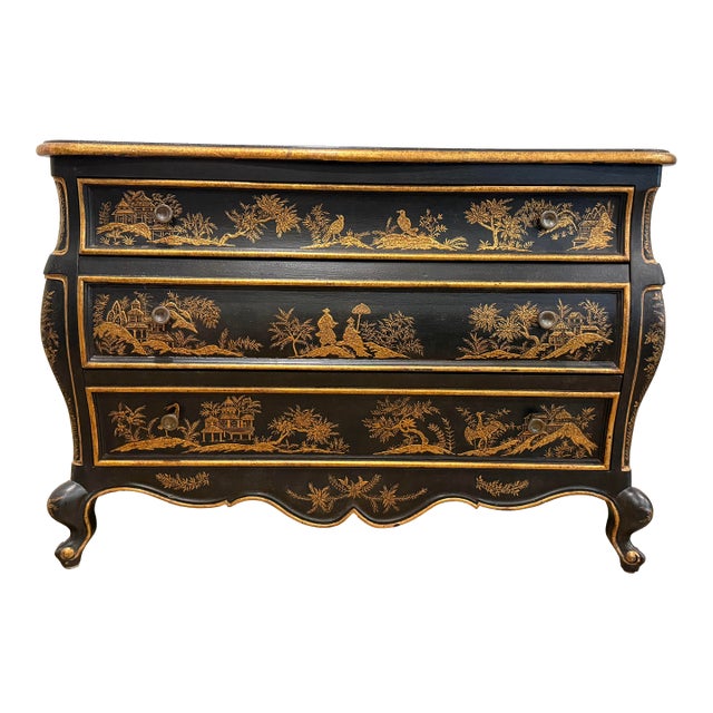 1990s Nancy Corzine Chinoiserie Bombay Commode For Sale