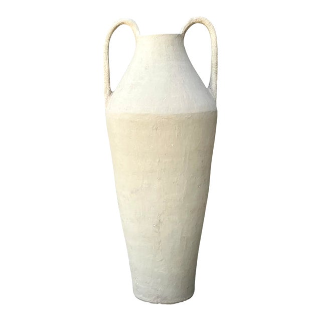 Vintage Large Ceramic Amphora Vase For Sale