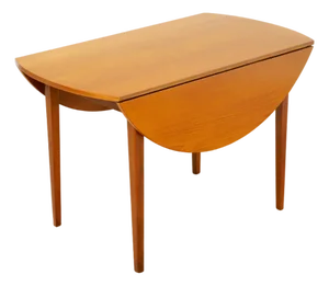 1960s Mid Century Teak Drop Leaf Dining Table