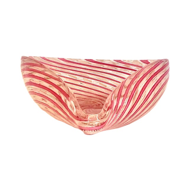 Murano Art Glass Teardrop Bowl For Sale - Image 4 of 8