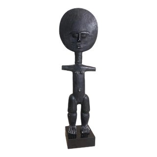 Sculpture Ashanti Doll Ad Ua'ba Fertile Plaster Poupee Musee Du Louvre Paris 14" H For Sale