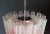 2020s Murano Glass Tube Chandelier – 36 Glasses Transparent With Pink Shades Tube For Sale - Image 5 of 11