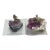 1970s Set of Two Amethyst Pewter Figurines Canadian Collection For Sale