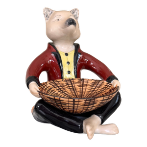 Vintage Fox Motif Soap Dish or Trinket Tray