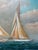 2020s Schooner Yacht Racing Sailing Seascape Oil Painting on Canvas, Unstretched, by D. Tayler For Sale - Image 5 of 7