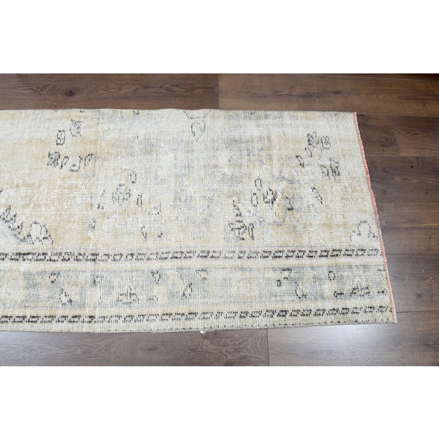 1970s 1970s Vintage Persian Handmade Wool Cotton Area Rug For Sale - Image 5 of 11