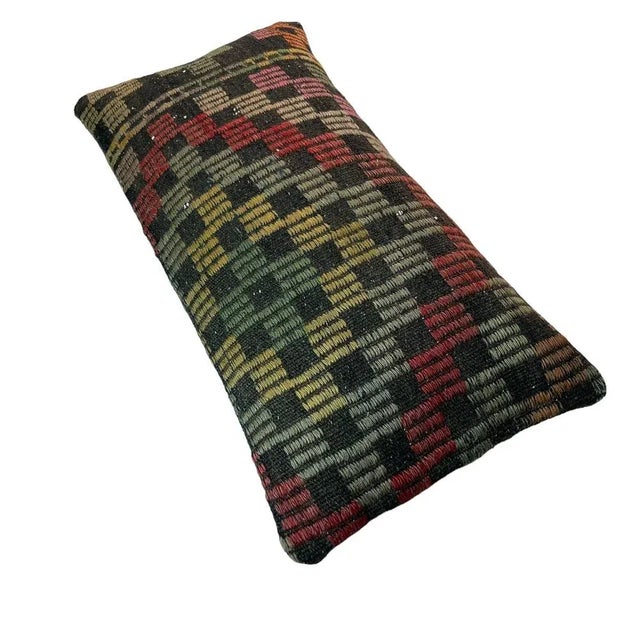 Vintage Turkish Kilim Cushion Cover, 1970s, in Flawless conditions. Designed 1970 to 1979