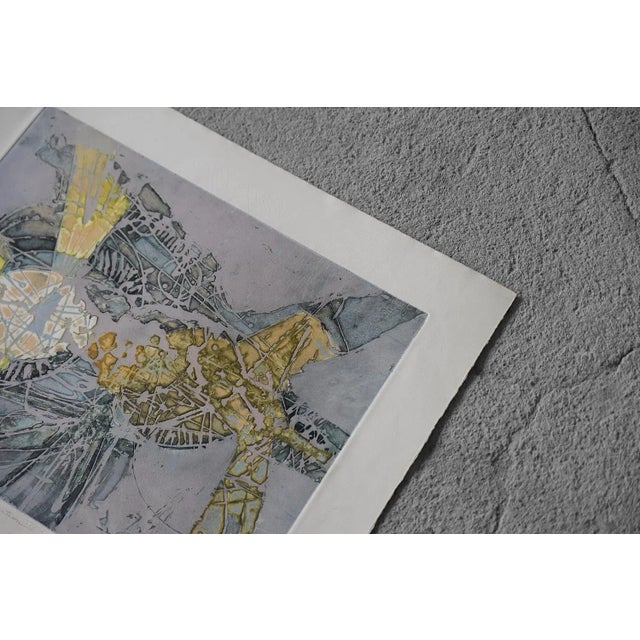 Gray Lawrence Heyman, Fertilization IIII from Atelier 17 Series, Etching on Arches Paper, 1960s For Sale - Image 8 of 13