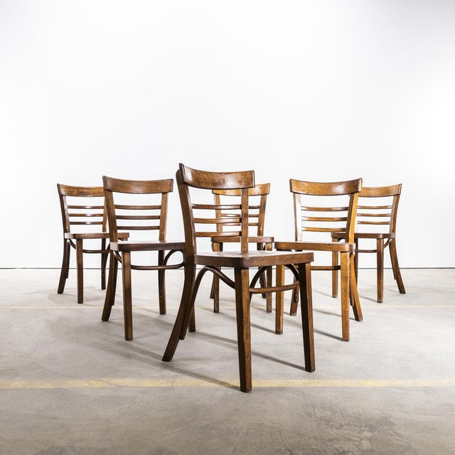 Vintage Oak and Bentwood Dining Chair, 1960s For Sale - Image 4 of 8