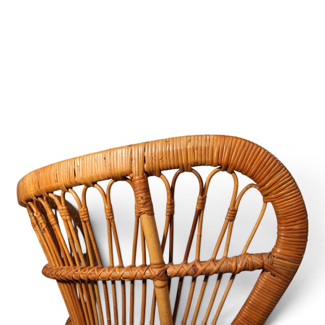 1970s Vintage Rattan Chair from Rohé Noordwolde, 1970 For Sale - Image 5 of 18